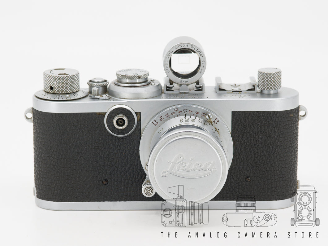 Leica IF Red Dial + Elmar 50mm 3.5 Red Scale + Finder | READ