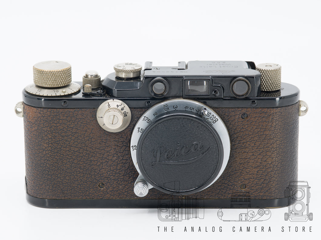 Leica III (Model F) Black Paint + Elmar 50mm 3.5 | READ