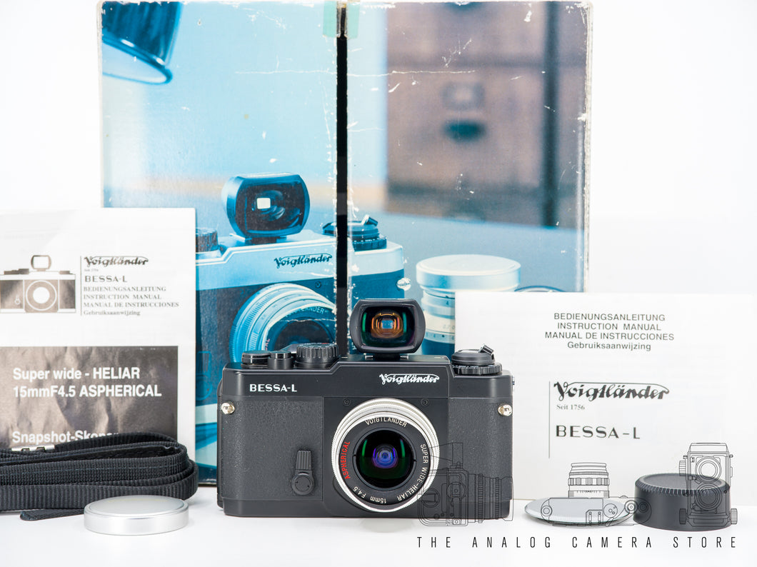 Voigtlander Bessa-L + Super Wide heliar 15mm 4.5 + finder | BOXED