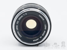 Load image into Gallery viewer, Canon FD 35mm 2.0 concave chrome nose, READ
